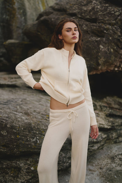 La Sieste Zip Up in Sunmilk